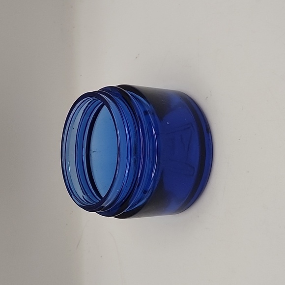 Vintage Noxema Cobalt Blue Glass Jar 4 oz - Picture 3 of 9